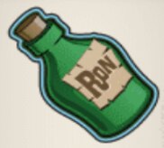 Símbolo botella ron