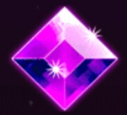 Símbolo diamante violeta