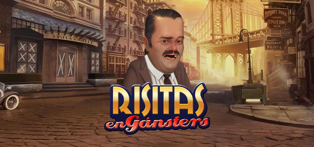 Logo de risitas en gánsters slot